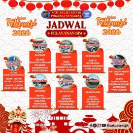 JADWAL PELAYANAN SIM